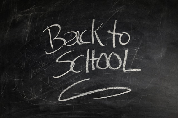 back to school blackboard